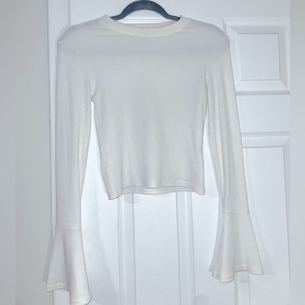 White Long Sleeve Top